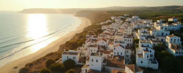 Aerial view of Île de Ré featuring its charming villages, coastlines, beaches, and vineyards