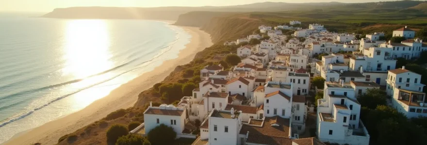 Aerial view of Île de Ré featuring its charming villages, coastlines, beaches, and vineyards